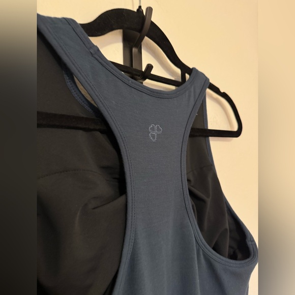 NEW Krimson Klover Bainbridge Dress Racerback Modal Stretch Blue Midi Small NWT - Picture 4 of 11